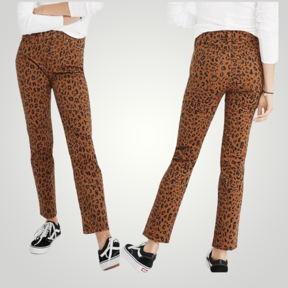 Madewell Brown Leopard Print Women’s Jeans